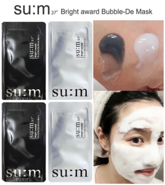 [RẺ VÔ ĐỊCH] MẶT NẠ THẢI ĐỘC SUM HÀN QUỐC NẠ THẢI ĐỘC SU:M - Mask Sủi Bọt Hút Chì