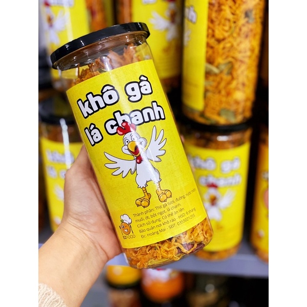 Khô gà lá chanh xé cay EZFoods 300g đồ ăn vặt Hà Nội vừa ngon vừa rẻ | BigBuy360 - bigbuy360.vn