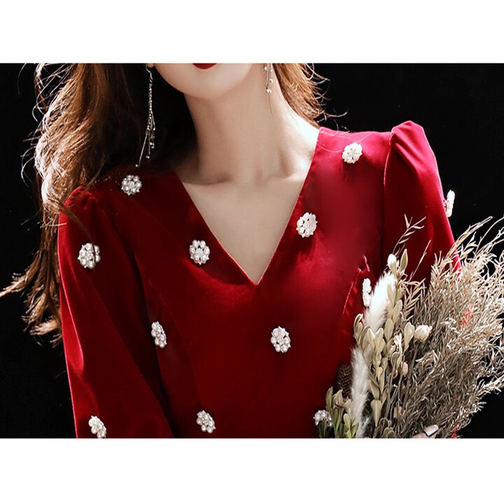 Đầm đính hoa sang trọng đi tiệc cho các chị | BigBuy360 - bigbuy360.vn