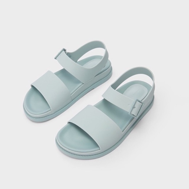 [JOIEHOME] Sandal quai cài, màu trơn, chất liệu nhựa chống thấm