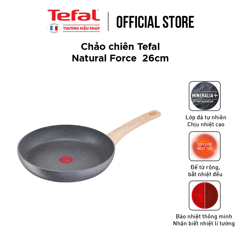 [LIFEMC11BPC -8% đơn 350K] Chảo chiên Tefal Natural Force 26cm G2660572