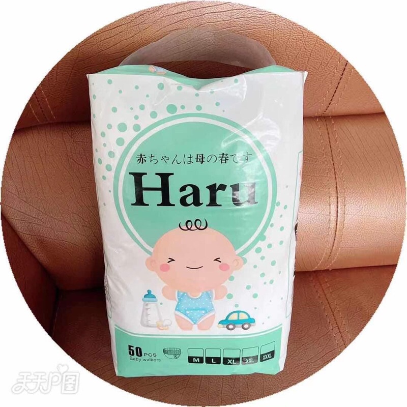 Tã/Bỉm quần/dán Haru size S/M/L/XL/2XL/3XL/4XL