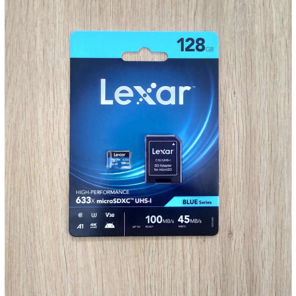 Thẻ nhớ LEXAR 128GB Cao cấp - Dùng cho camera wifi, camera hành trình, điện thoại - Bảo hành chính hãng