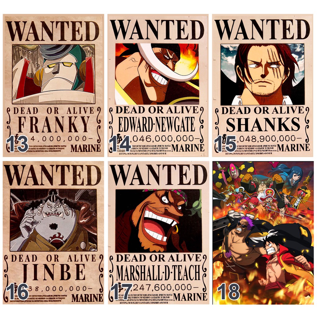 Poster / Tranh dán tường anime One Piece - Truy tìm kho báu