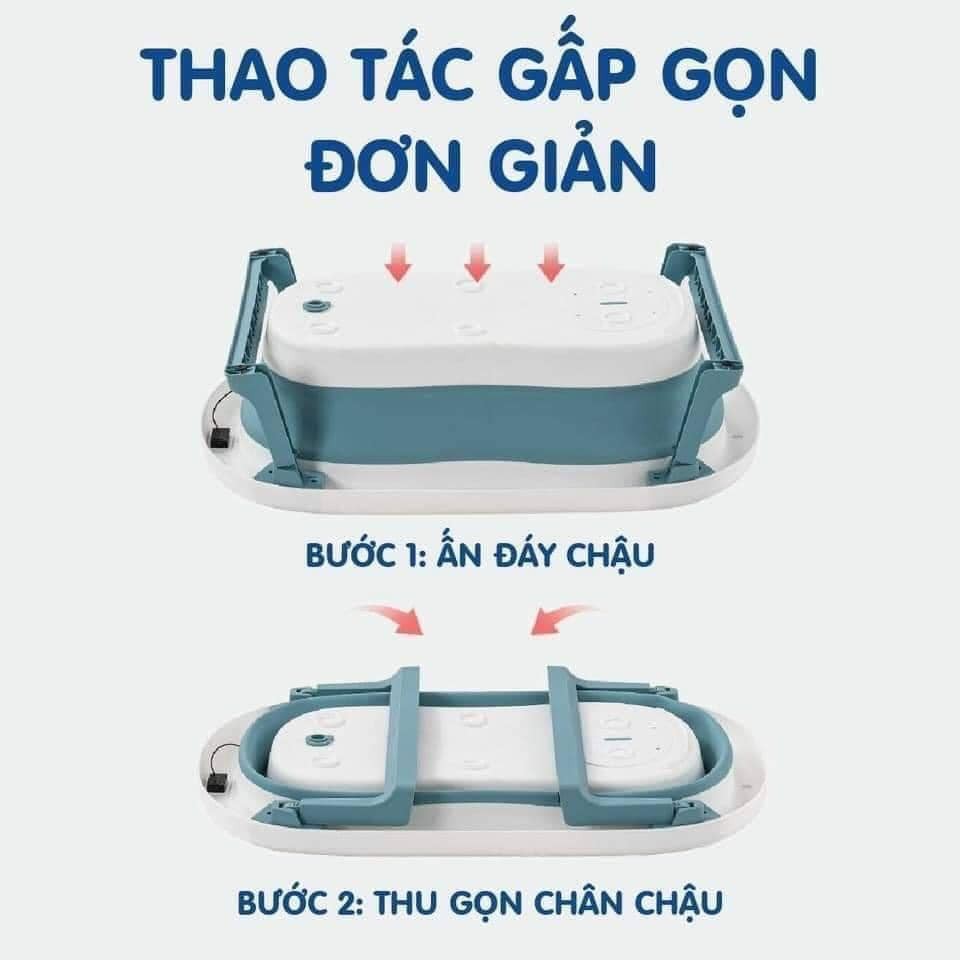 CHẬU TẮM GẤP GỌN CHO BÉ CHẬU TẮM CAO CẤP CHO BÉ