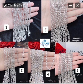 Dây chuyền bạc cho bé chuẩn bạc ta