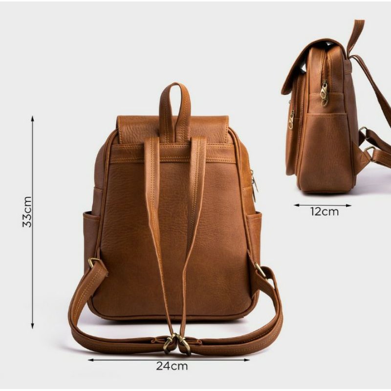 BA LÔ THỜI TRANG NỮ YUUMY YBA5 MÀU NÂU, BÒ NHẠT, BÒ ĐẬM, ĐEN