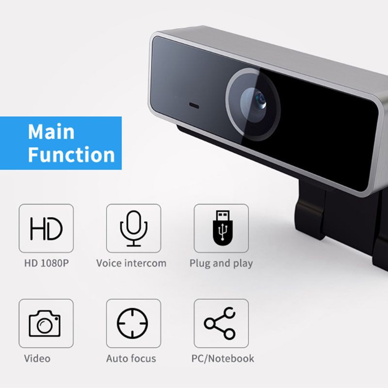 Webcam 1080p Có Mic 2.0mp Tự Động Lấy Nét Cho Laptop Pc