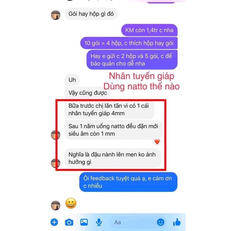 NATTO ĐẬU NÀNH LÊN MEN HỮU CƠ ANPHACO Combo 2 hộp