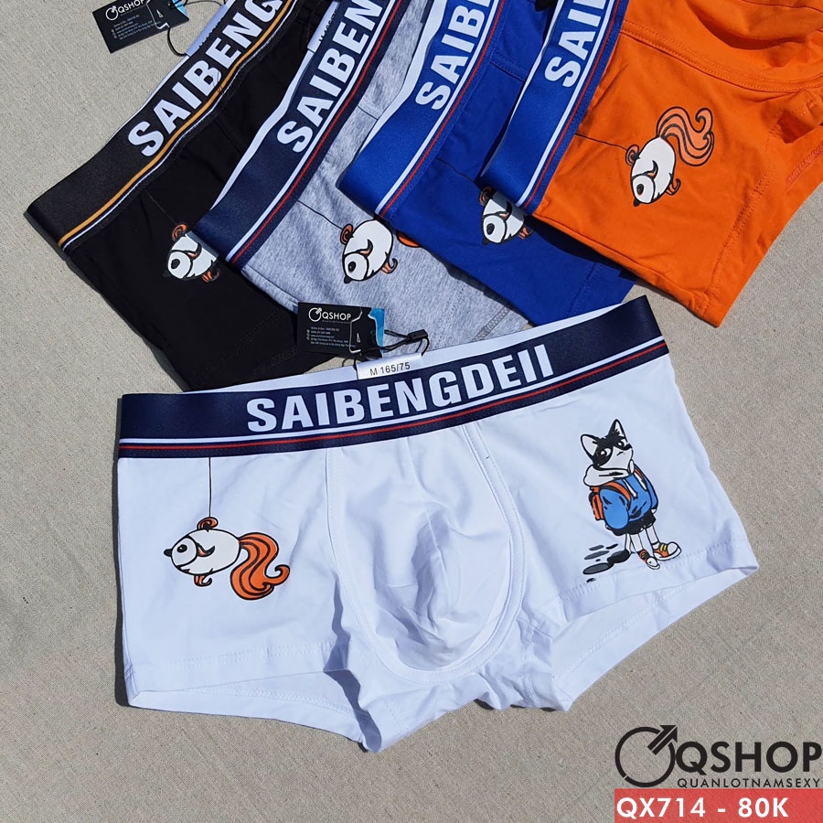 Quần lót boxer nam thun cotton cao cấp QSHOP QX714