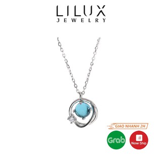 Dây chuyền bạc nữ đính hạt ngọc LILUX DC12