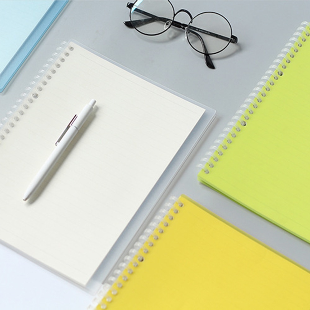 Set 10 còng nhựa 30 lỗ dùng để cố định sổ tay 6 màu 85 tờ