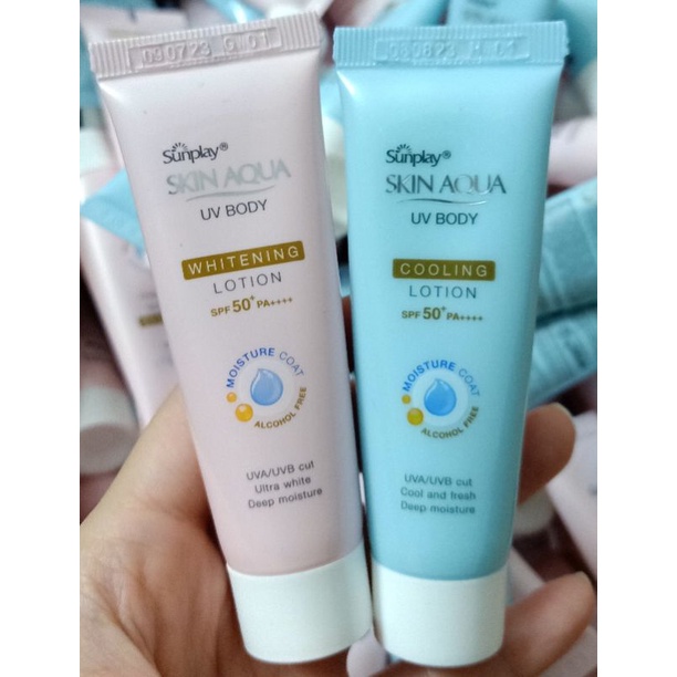 (15g)Lotion chống nắng dưỡng thể mát lạnh Sunplay Skinaqua