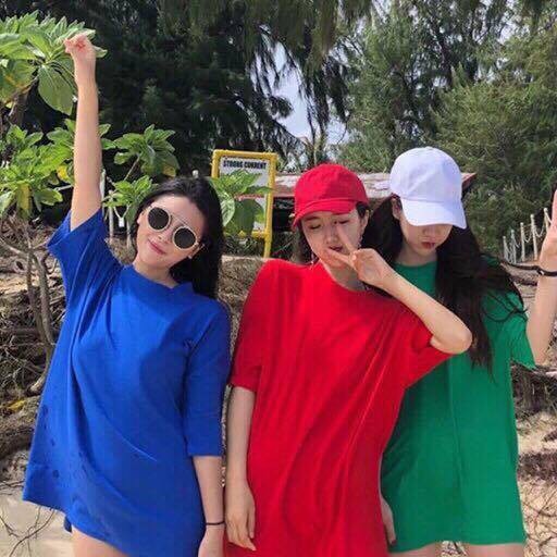 [ xả kho ] HS Áo thun cổ tròn màu tùy chọn