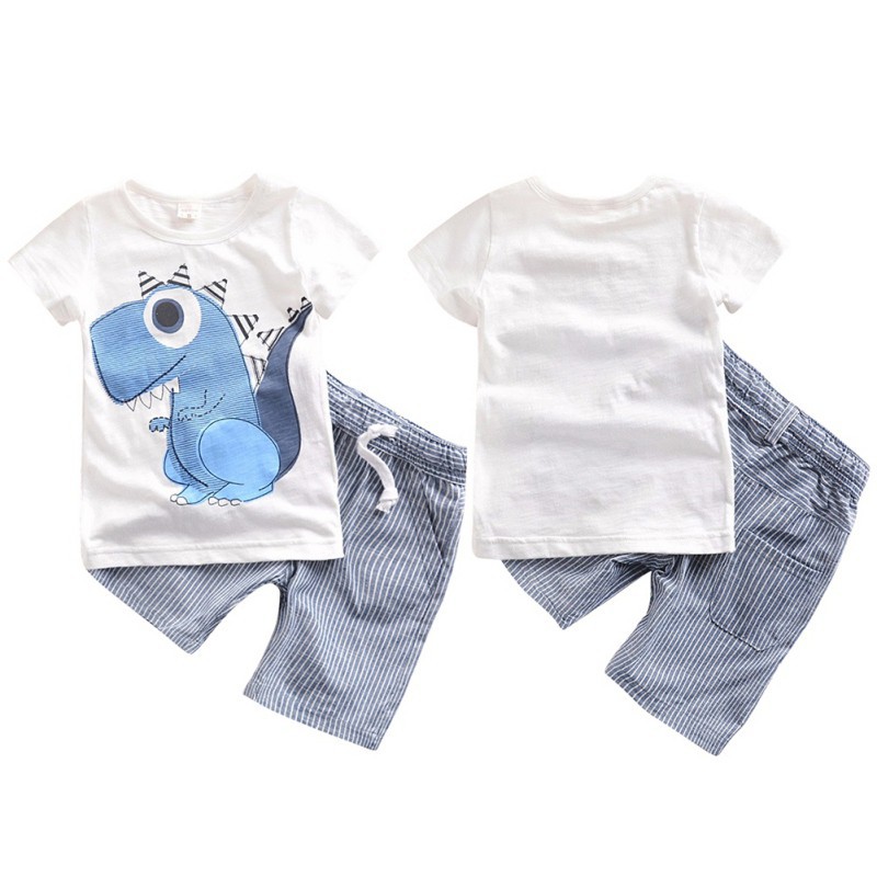 Set áo thun tay ngắn &amp; quần short cho bé trai