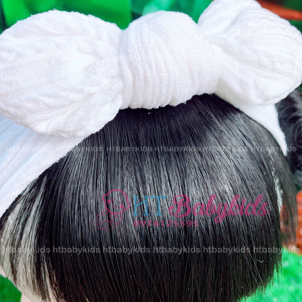 [ HÀNG LOẠI 1 ] Băng Đô Turban Tóc Giả Thỏ Cho Bé Gái Sơ Sinh Đáng Yêu