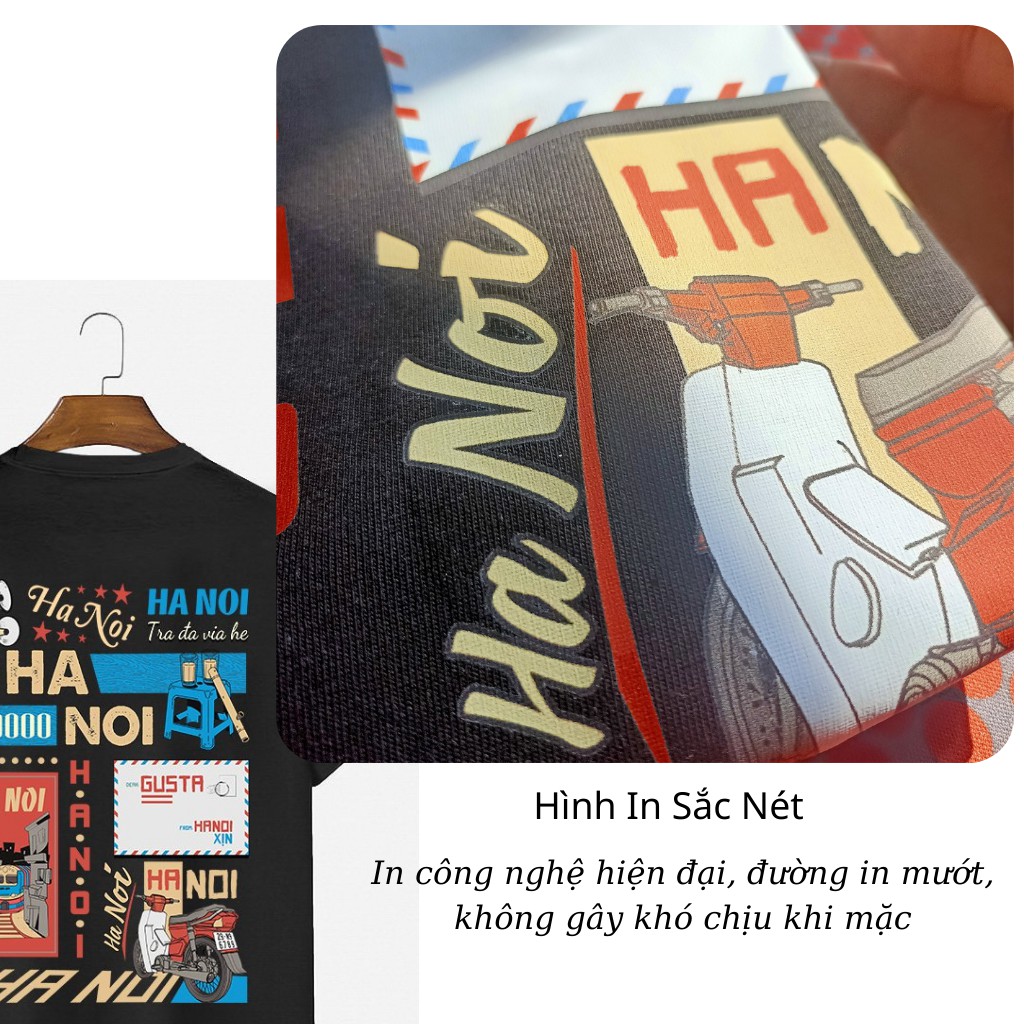 Áo Thun Nam Nữ Hà Nội Trà Đá Vỉa Hè Gusta Dáng Vừa Siêu Mát Hàng Cao Cấp-TGS01 | BigBuy360 - bigbuy360.vn