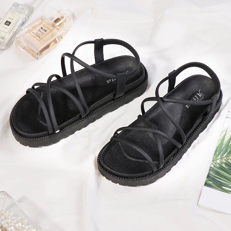 Sandal Nữ Dây mảnh, Dép Xăng Đan nữ đi biển 2 màu cute BAMY