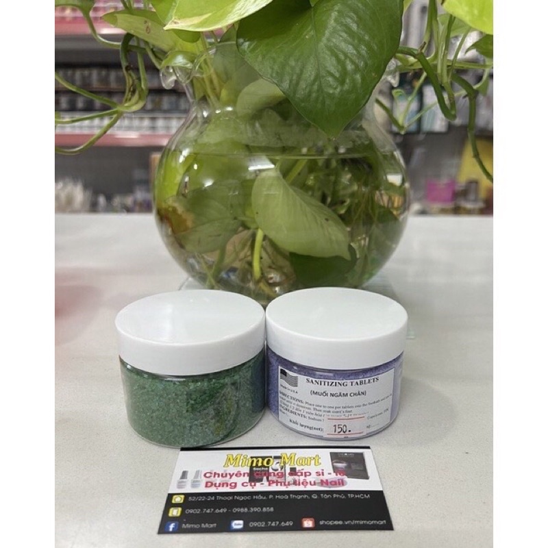 Muối Hạt ngâm chân hương Lavender/Bạc Hà