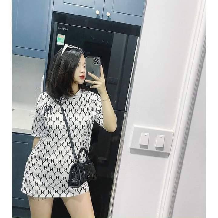 Áo phông nam nữ NY fom rộng tay lỡ