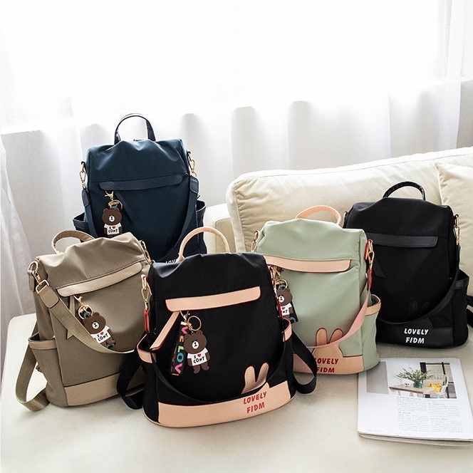 Balo Vải Oxford Cỡ Lớn Thiết Kế Dễ Thương Thời Trang Đi Học / Du Lịch Cho Nữ
