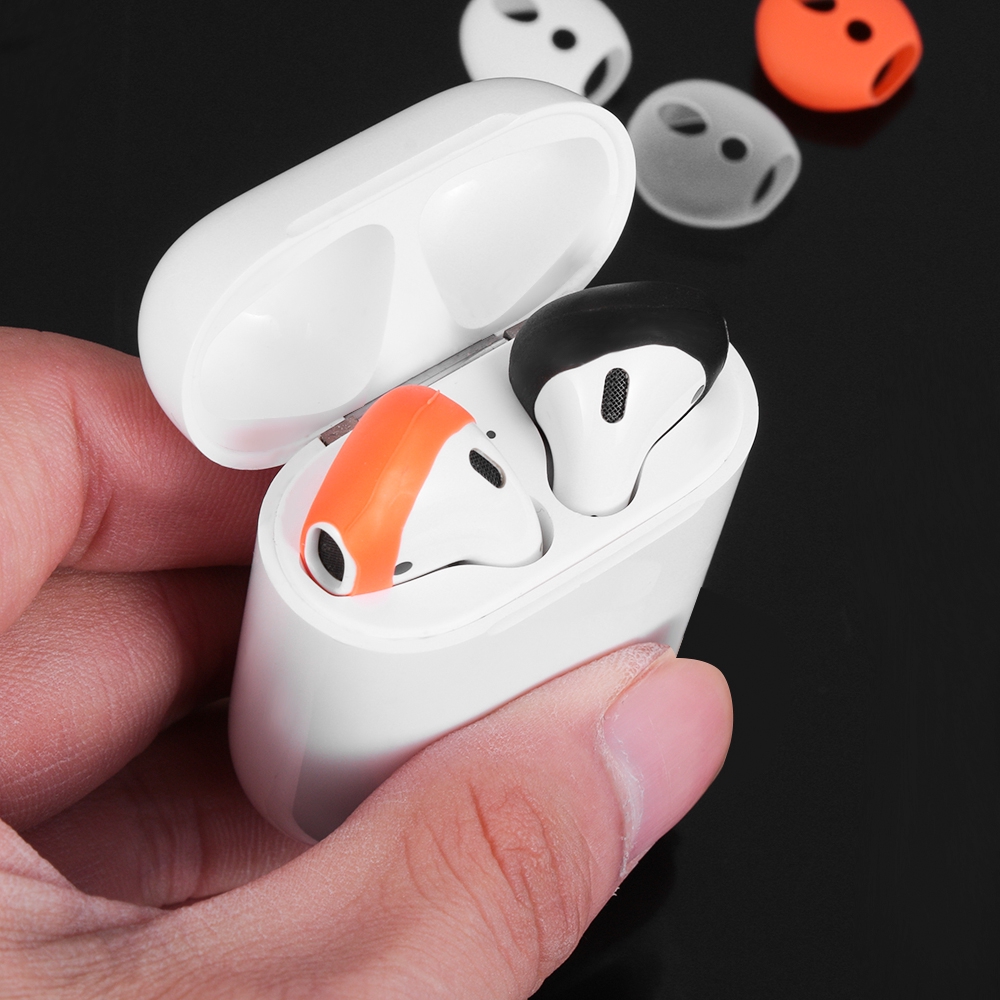 Bộ 2 Cặp Vỏ Bảo Vệ Hộp Đựng Tai Nghe Airpods Bằng Silicon Siêu Mỏng