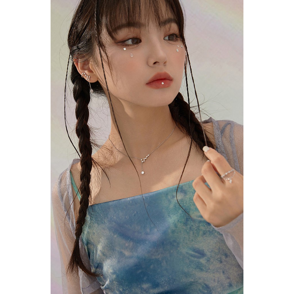 (069) Dây Chuyền Bạc Hình Chòm Sao Kim Cương Lấp Lánh Thu Hút ✨