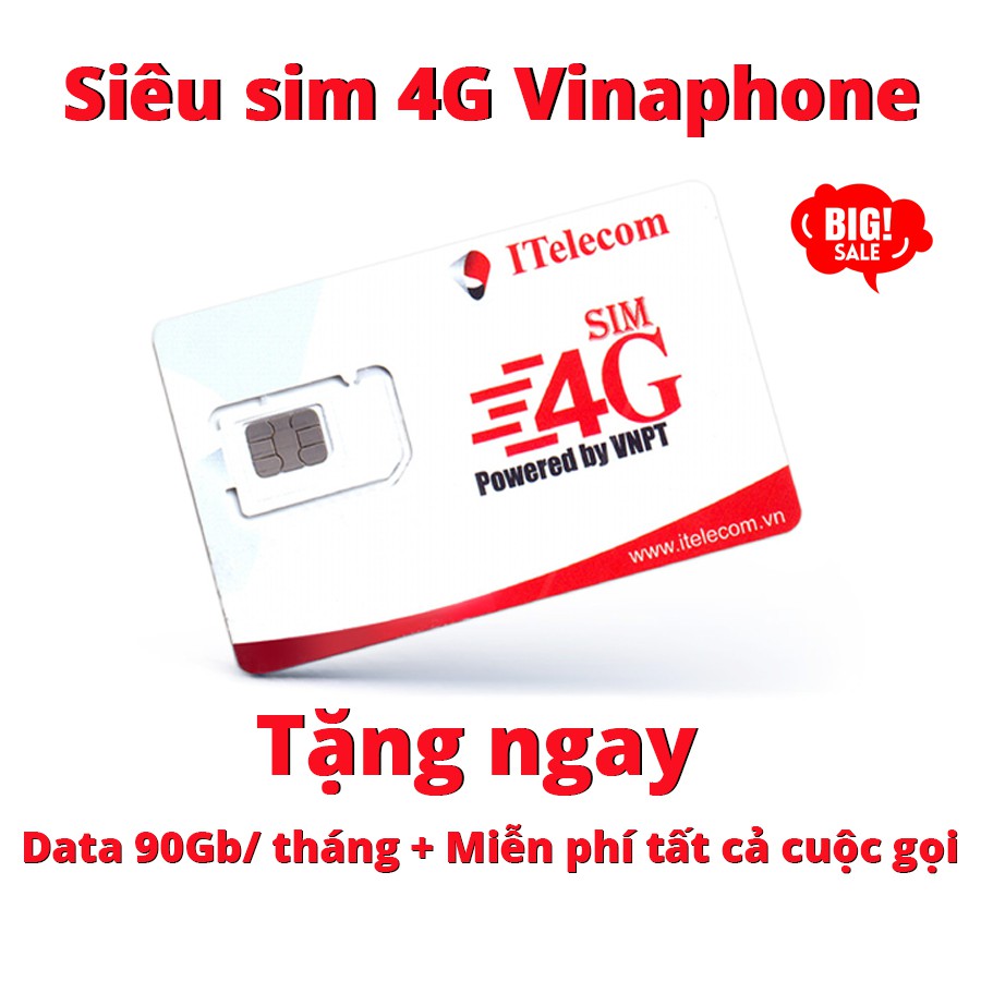 [SIM SỐ ĐẸP ĐUÔI 68, 86, 99] Sim 4G ITELECOM Mạng VINAPHONE Gói Cước MAY-V77 3GB/Ngày + Miễn Phí 20ph Nội Mạng