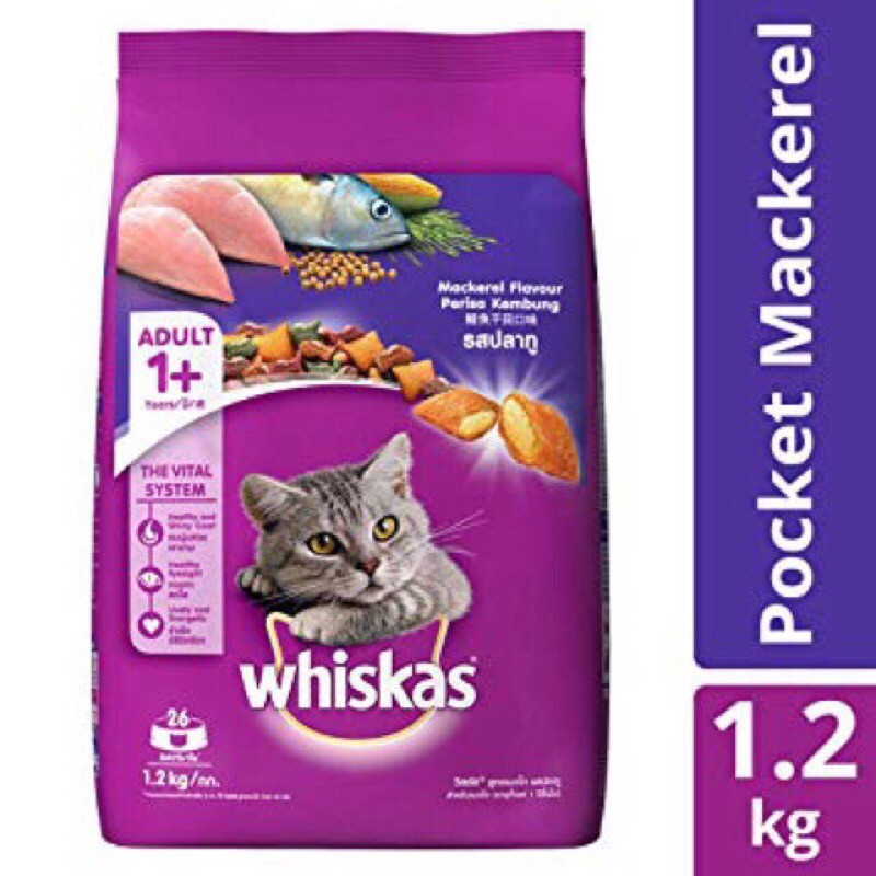 HẠT WHISKAS 1.2kg cho mèo trưởng thành và mèo con