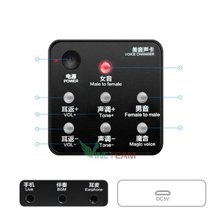 Thiết bị thay đổi giọng nói , giả giọng nói trong game thủ ,hát live ,chỉnh sửa giọng nam nữ,trẻ con Bonkyo VINETTEAM