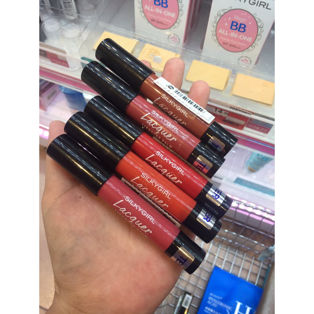 Son Dưỡng SILKYGIRL Lacquer Lip Color Balm