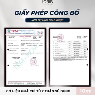 Kem mụn LoriB 10ml