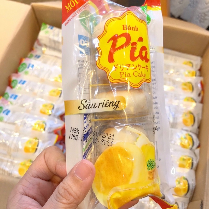 Bánh Pía Mini Nhân Sầu Riêng 100gr Gói 5 Bánh .