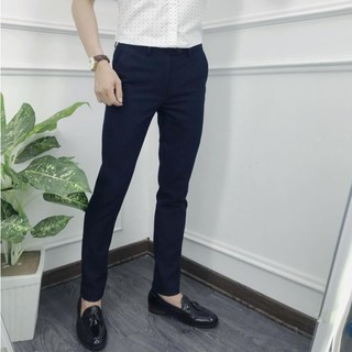 Quần âu nam dáng ôm co giãn nhẹ
