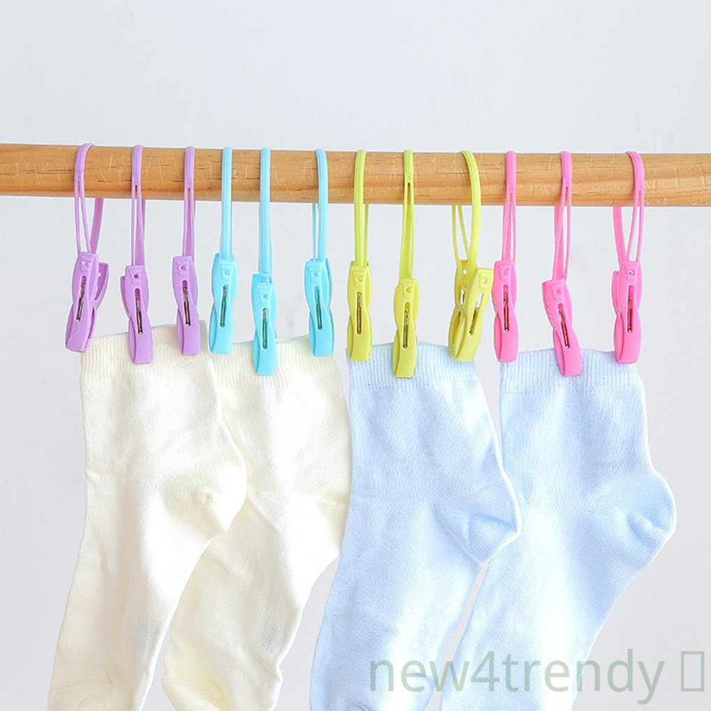 Set 12 Kẹp Nhựa Phơi Quần Áo Đa Năng