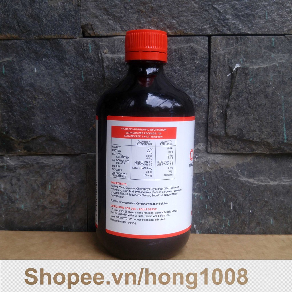 Nước uống diệp lục vị dâu Swisse Chlorophyll 500ml - Mix Berry Flavour Superfood Liquid | BigBuy360 - bigbuy360.vn
