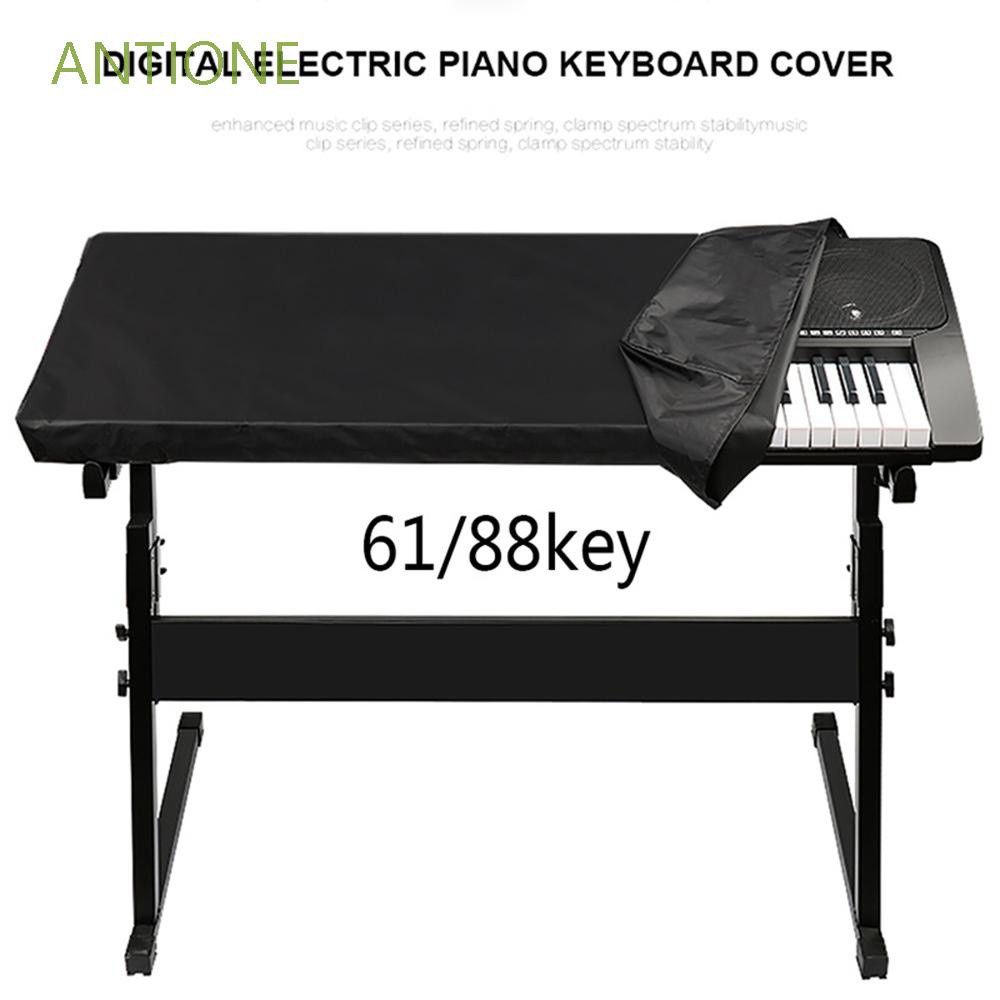 ANTIONE Adjustable Piano Covers Waterproof Electric/Digital Piano Dust Covers Machine Washable Elastic Cord Dust-proof Super Practical 61/88-key Locking Clasp Keyboard Cover
