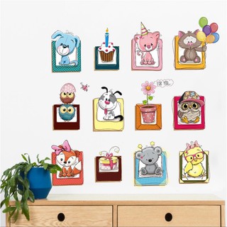 Decal dán tương hình thú dễ thương