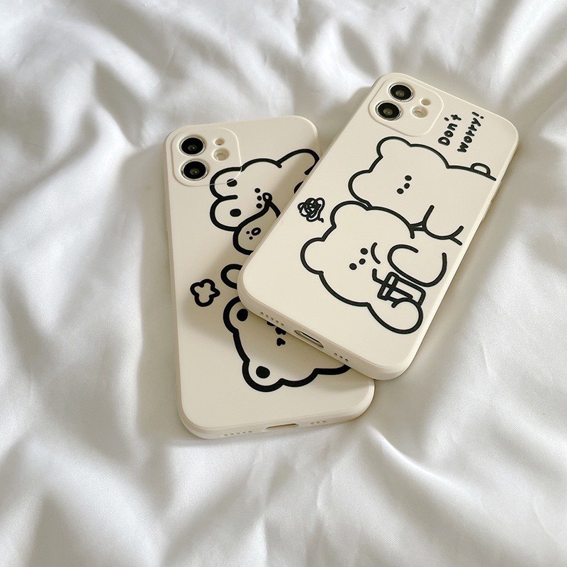 Ốp lưng iphone hình gấu dễ thương 5 6 5s/6/6plus/6s/6splus/7/7plus/8/8plus/x/xr/xs/11/12/pro/promax/13/13Promax