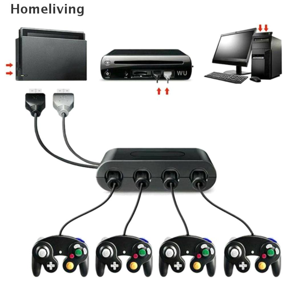 Bộ Điều Khiển Trò Chơi NGC 4 Cổng Cho Wii U, PC USB & Switch