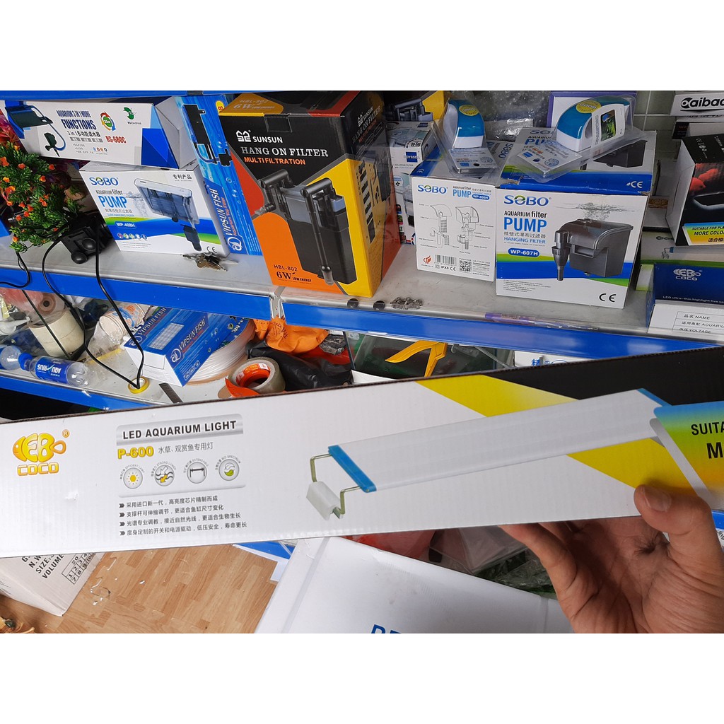 Đèn led trắng p600 cho bể dài 60cm