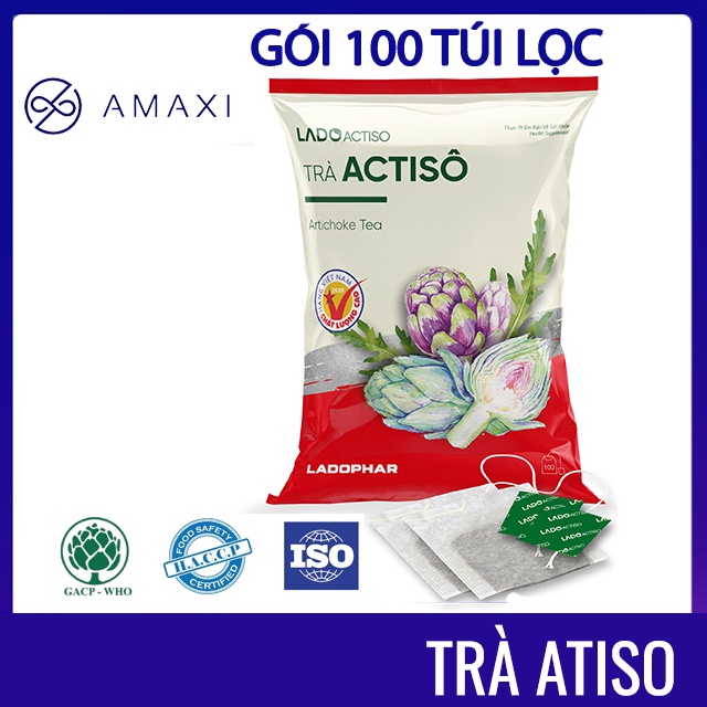 Trà Atiso túi lọc Ladophar x 2g Trà Actiso Đà Lạt, món quà sức khỏe từ thiên nhiên