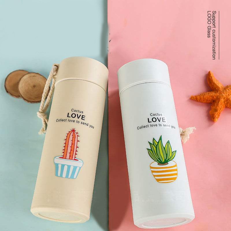 Bình nước in hình xương rồng nhiều màu 400ml Cute - Velosa | BigBuy360 - bigbuy360.vn