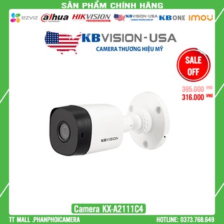 [Rẻ Vô Địch]Camera Analog 4 In 1 KBVISION KX-A2111C4 2MP Full HD Siêu Nét Chính Hãng - Bảo Hành 2 năm