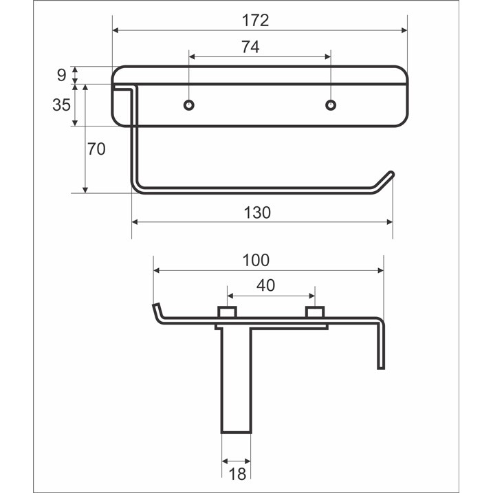 Lô giấy vệ sinh inox 304 Zento HC1273-1