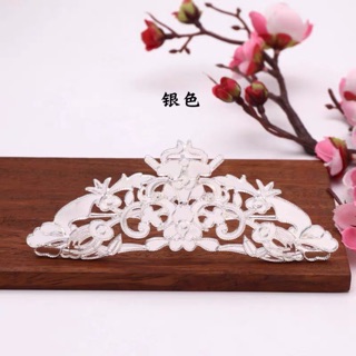 Cài tóc cổ trang kim quan bạc