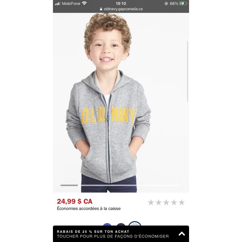 Áo khoác old navy xuất xịn bé trai [CHÍNH HÃNG]