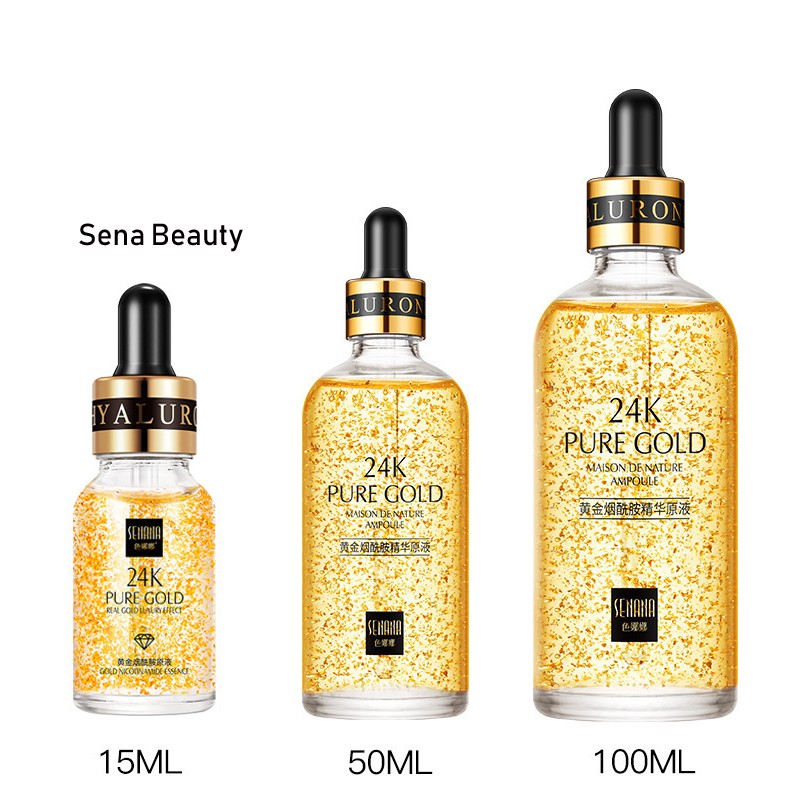 Serum Dưỡng Trắng Căng Bóng Da Senana Pure Gold 15ml | BigBuy360 - bigbuy360.vn