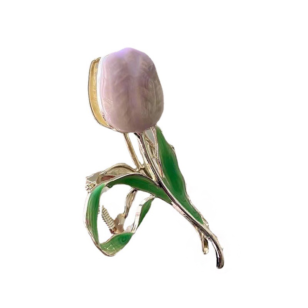 1 Kẹp Tóc Hoa Tulip Màu Sắc Ngọt Ngào Cho Nữ