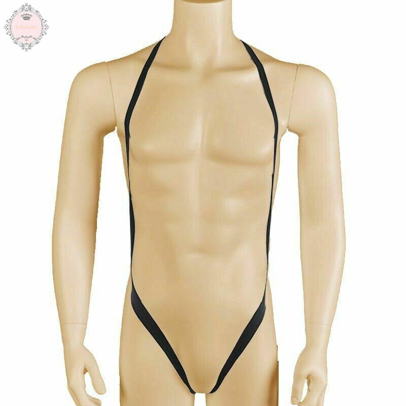 Bodysuit T-back Bikini Backless Sleeveless Elastic Clubwear Sexy Lingerie Briefs Jockstrap Underwear Sissy Slim
